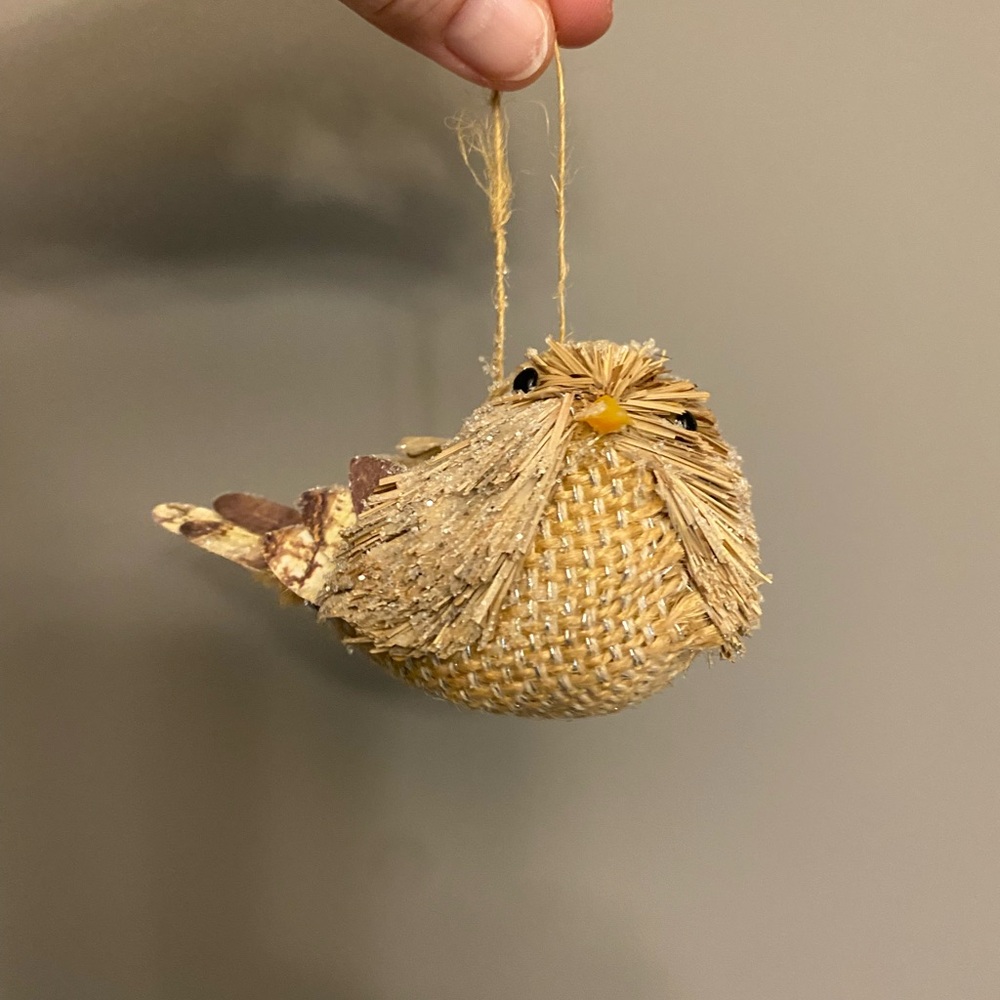 Vintage Christmas Brush and Twig Bird